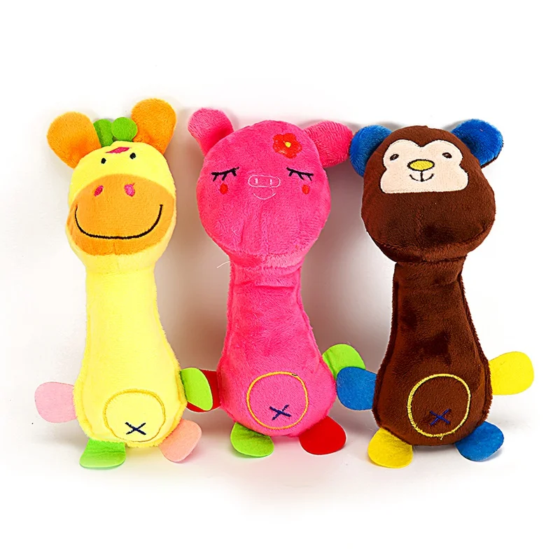 Plush Pet Dog Toys Set For Large Small Dogs Interactive Squeaky Puppy Toys For Dogs Cats Squeaker Dog Treat Chew Toy Game (4)