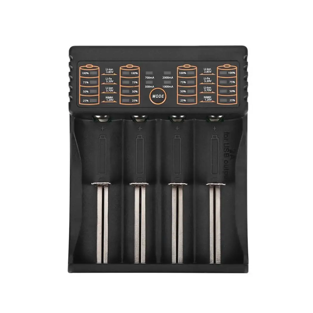 

Portable Practical Overcharge Intelligent Battery Charger For Lithium 18650 Black Ion DC5V2A Battery