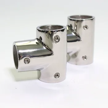 

1 "25mm 90 Degree 3 Way Boat Yacht Marina Stainless Steel Railway Equipment Thickened Wall Seamless Positive Tee Marine Hardware