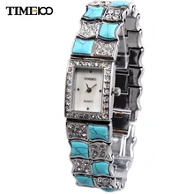 TIME100 Luxury Women’s Bracelet Watch Jewelry Clasp Alloy Strap Turquoise Shell Rhinestone Quartz Dress Watches relogio feminino