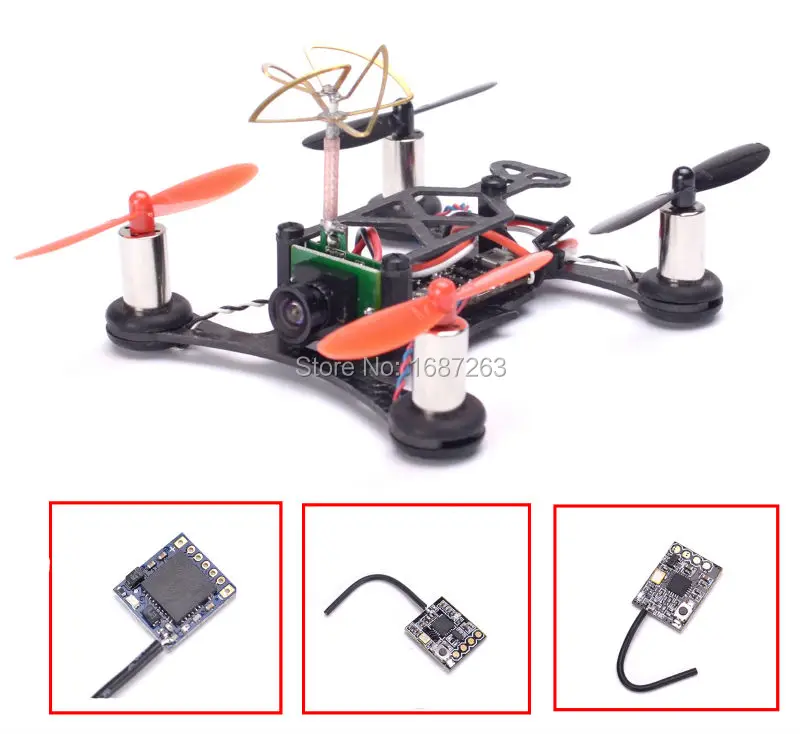 

QX95 95mm Micro Quadcopter Frame Kit + 8520 Motor + F3 EVO V2.0 brushed board + 1000TVL camera + Mini Flysky Frsky DSM2 receiver