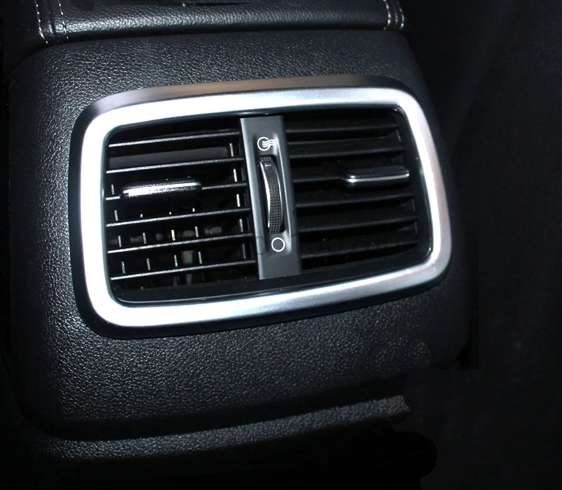 For KIA Sorento L 2015 ABS Chrome Car Rear A/C Air Conditioning Vents
