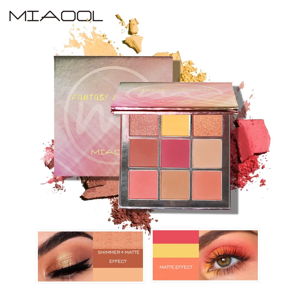 

Charming Eyeshadow Palette Dream Pearlescent Matte Shimmer Eyeshadow 9 Colors Waterproof Powder Eye Shadow Makeup TSLM2