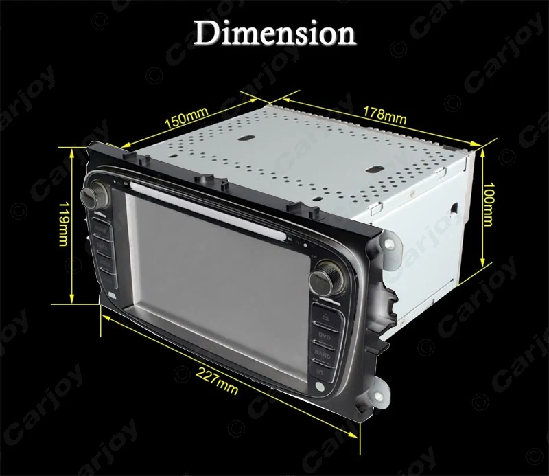 Clearance LEEWA 7" Android 6.0 (64bit) DDR3 2G/32G/4G LTE Octa Core Car DVD GPS Radio Head Unit For Ford Transit Connect/Tourneo Connect 20