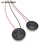 דק רמקול 2pcs חדש דק רמקול 8 אוהם 0.5 וואט קוטר 0.5W 8R רמקול 30mm 3 ס"מ עובי 5 מ"מ עם PH2.0 אורך החוט מסוף 10 (5)