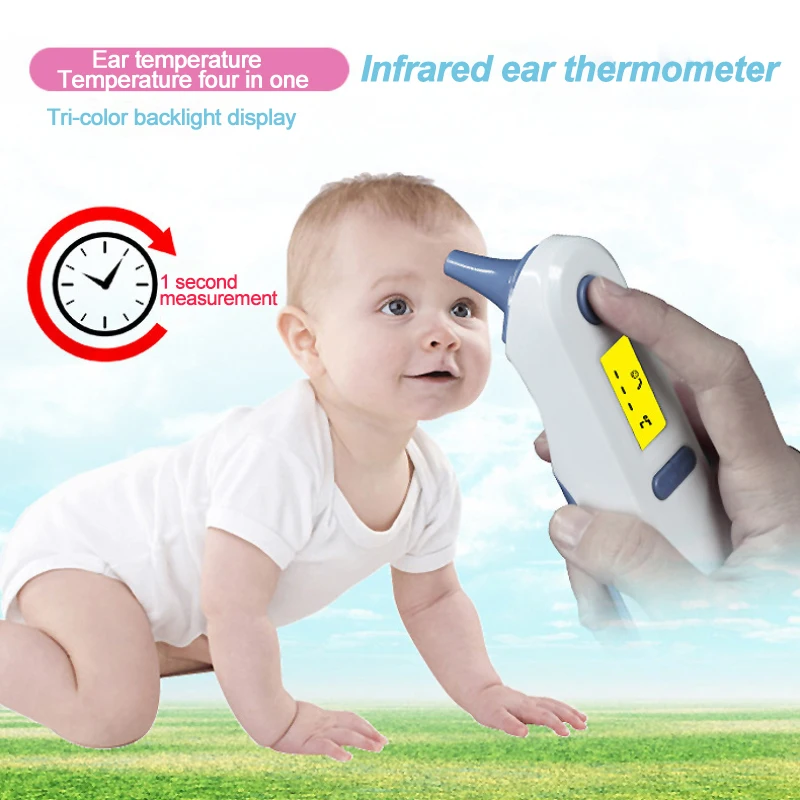 

Thermometer Ear Temperature Kid Health Children Digital Portable Infrared Electronic Contact Baby Body Thermometer Four Function