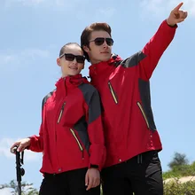 Простые Стильные Спортивные куртки для мужчин и женщин три в одном из плотного флиса из двух частей ветрозащитный холодный большой размер походная одежда