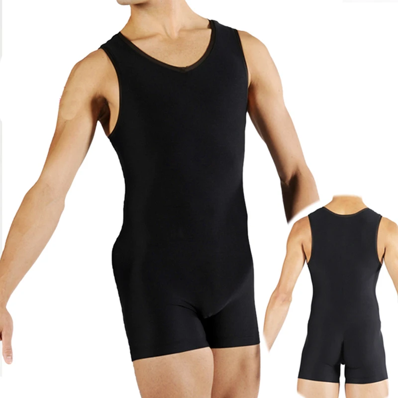 Original Ballet Dance Vest For Men Black Color Sleeveless Tops Male