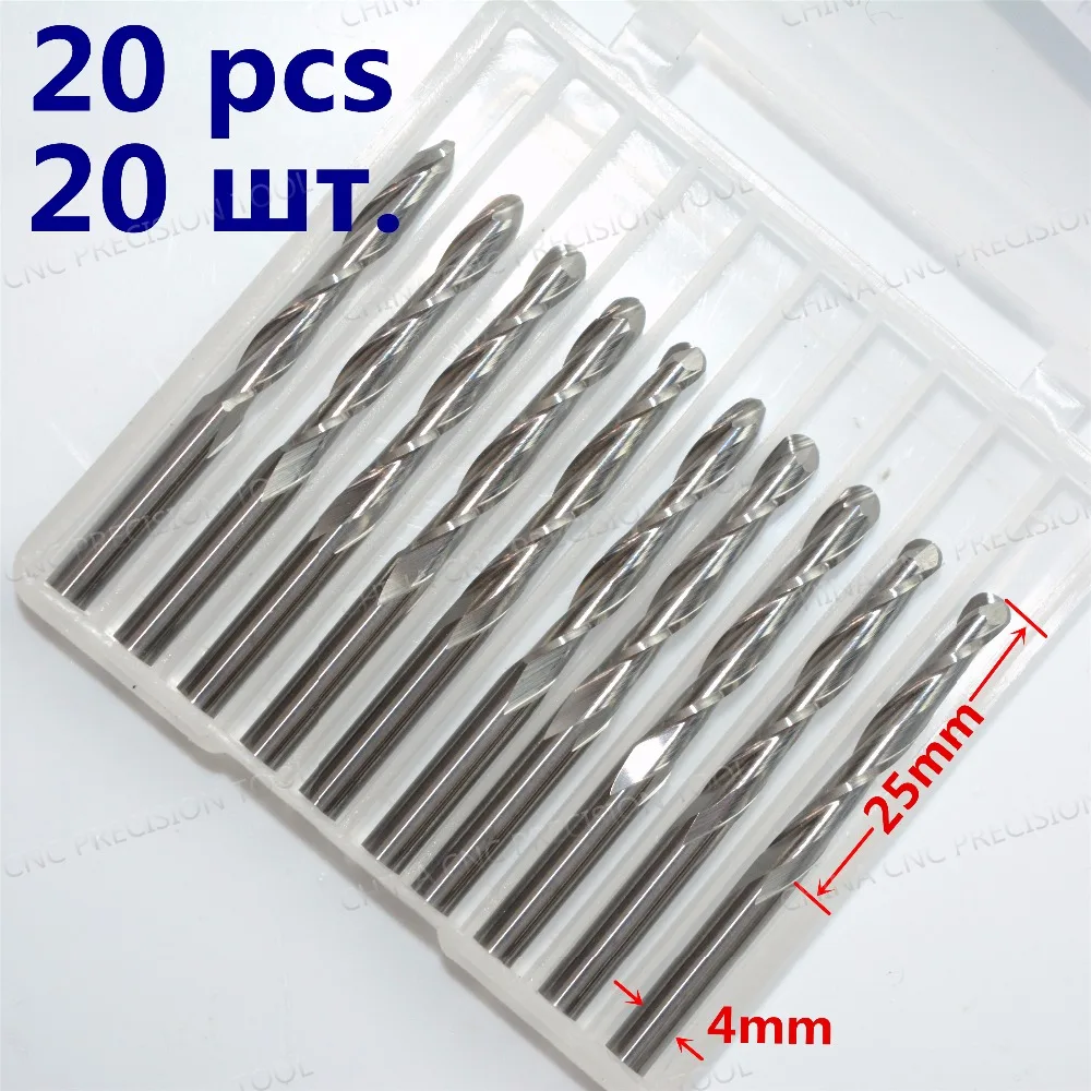 4mm*25mm,Freeshipping CNC solid carbide End Mill,tungsten steel 2 ...