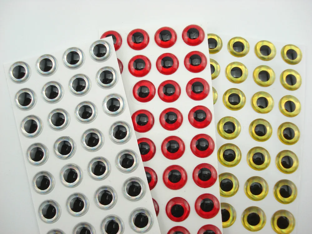 

500Pcs*9mm Fishing Baits 3D Holographic Fishing Lure Eyes, Fly Tying, Jig, Lure Baits Making