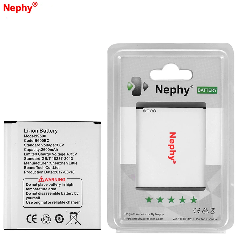 Новый оригинальный аккумулятор Nephy B600BE B600BC для Samsung Galaxy S4 i9500 i9505 i9506 i9295 S 4 Active i337 i545