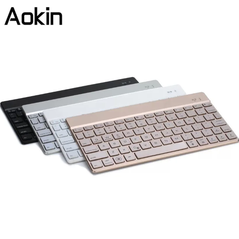 

Protable Ultra-thin Bluetooth Keyboard for Tablet Smartphone PC Universial Wireless Keyboard with 7 LED Backlight