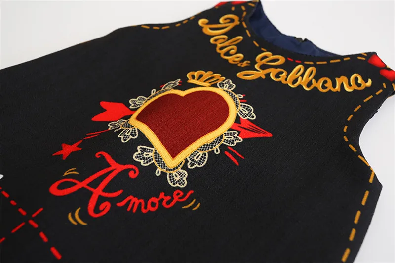 Baratos Vestido para niñas primavera otoño estilo europeo y americano bordado flor chaleco vestido para bebés 2 8 años