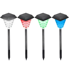 Дропшиппинг солнечный светильник 3 Вт на солнечной энергии 12 Светодиодный светильник для газона Открытый водонепроницаемый IP65 садовая дорожка Ландшафтная лампа