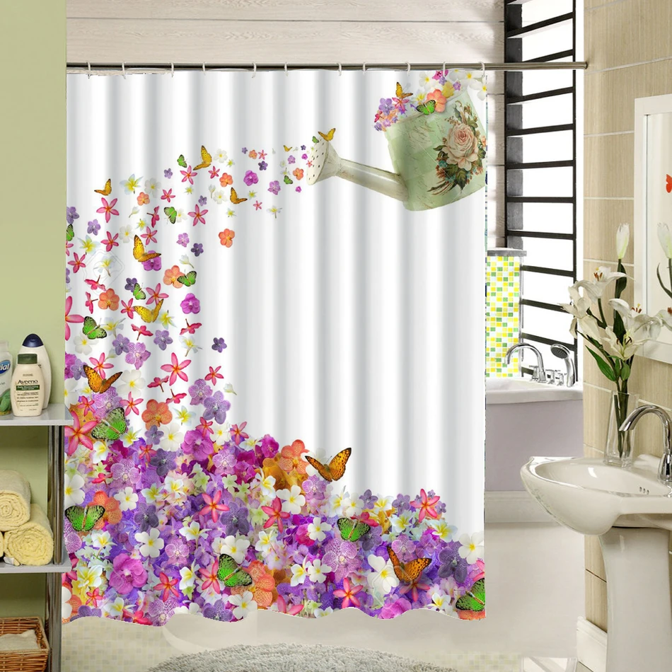 Popular Floral Shower Curtainbuy Cheap Floral Shower Curtain Lots - Charmhome Waterproof Fabric Elegant Butterfly Floral Shower Curtainwashable Art Bathroom Curtain(china (mainland popular floral shower curtainbuy cheap floral shower curtain lots - charmhome waterproof fabric elegant butterfly floral shower curtainwashable art bathroom curtain(china (mainland