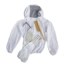 Beekeeping Bee Keeping Suit Beekeeping Jacket With Veil Beekeeper Jacket Gloves Bee Hive Brush And Bee Box Clip Tool Set