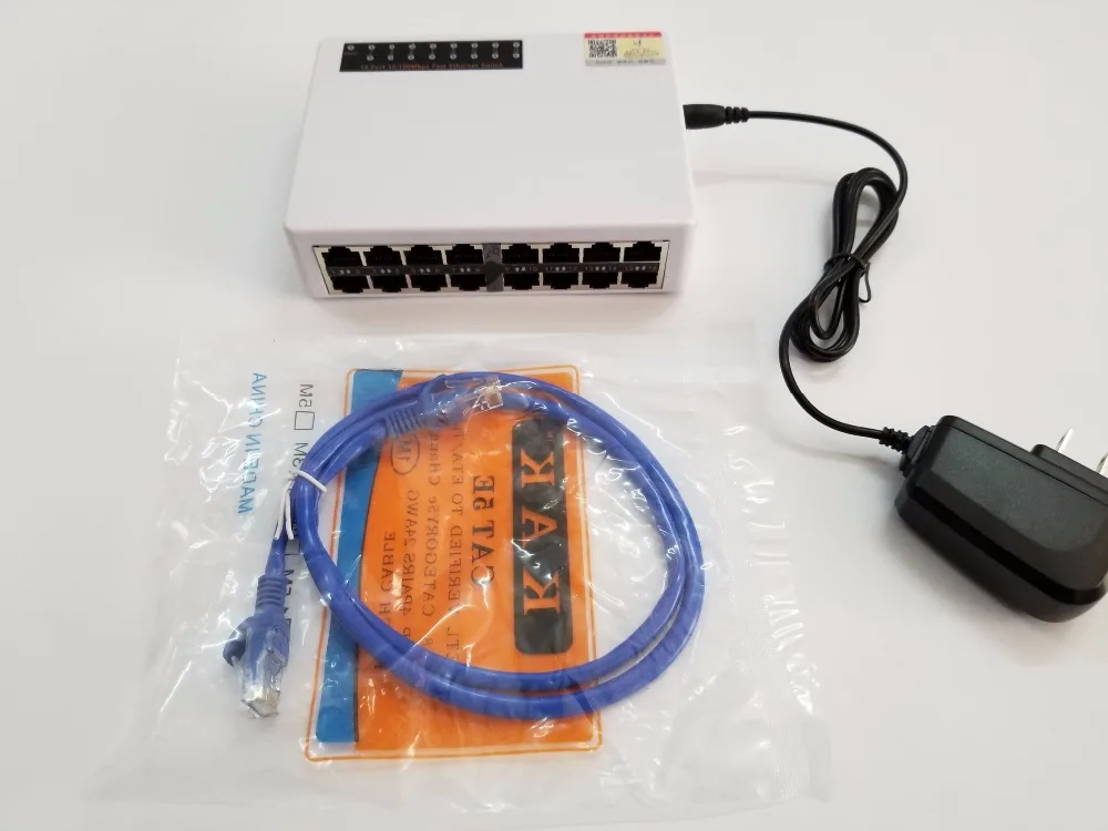 Бесплатная доставка 16 портовый Неуправляемый коммутатор Ethernet для майнинга может
