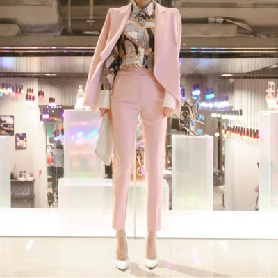 

Women Casual Office Business Suits Formal Work Wear Sets Uniform Styles Elegant Pant Suits/Costumes for women Pant Suits