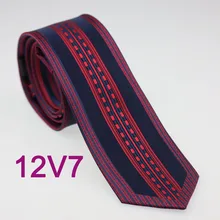 Yibei Coachella Галстуки Тощий темно-красный галстук с границы в Вертикальную Полоску Средства ухода за кожей Шеи Галстуки тонкий adullt Для Мужчин's Средства ухода за кожей Шеи Галстук 6 см для брак