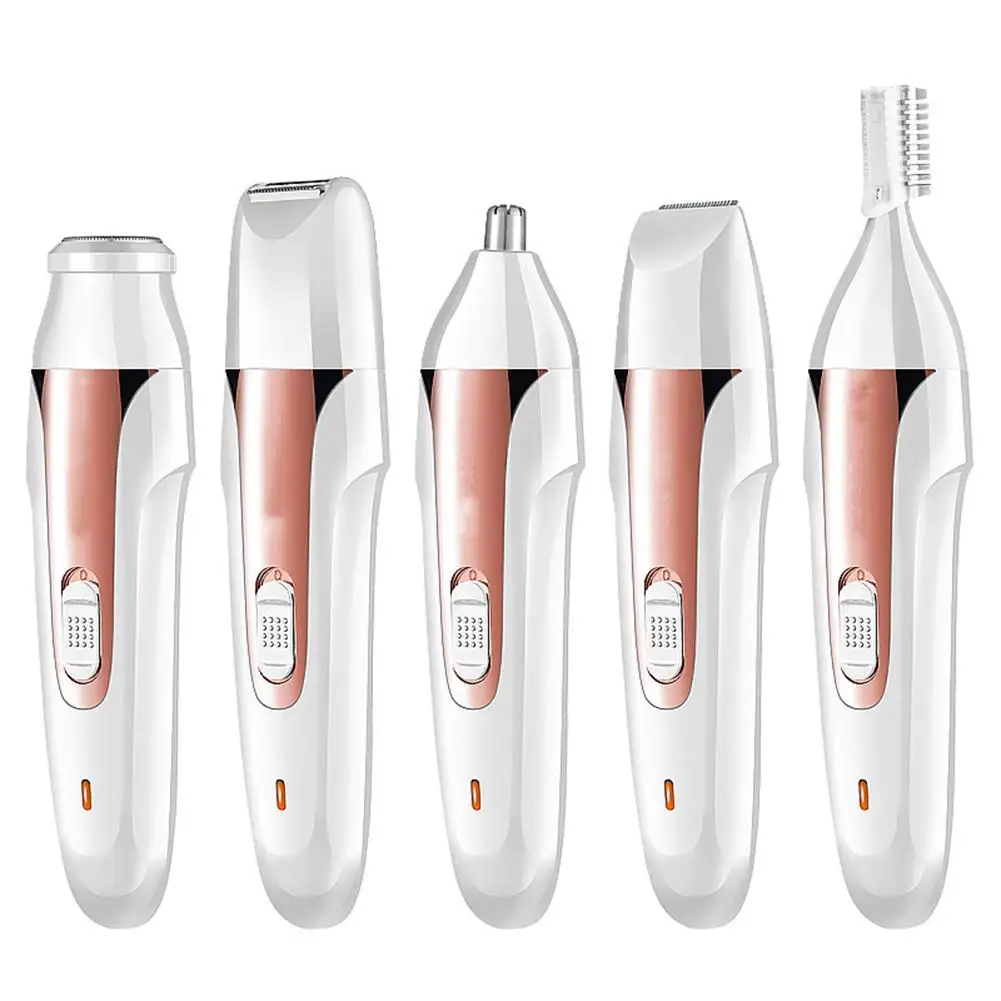 

BellyLady Lady Shaver 5in1 Women Facial Leg Eyebrow Rechargeable Remover Hair Bikini Trimmer Set