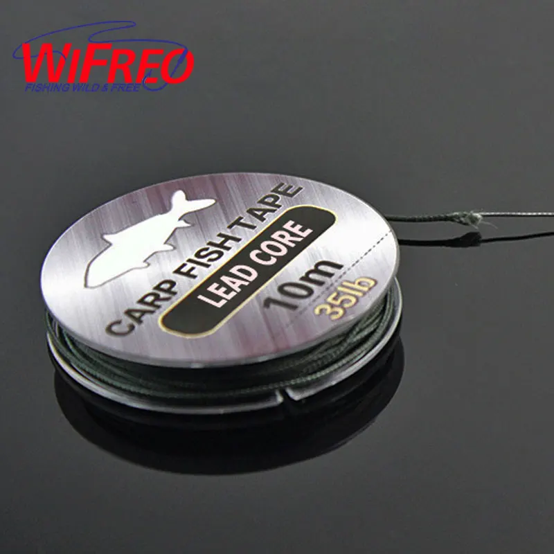 

10m/reel 25LB 35LB 45LB Green Color Lead Core Rig Lines Coarse Carp Fishing Rig Braid Line