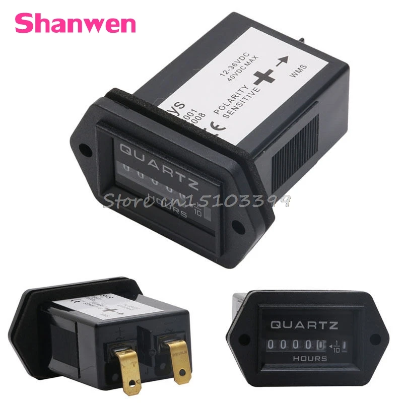 

DC12V to 36V Truck Tractor Diesel Outboard Engine Hour Meter Rectangular SYS G08 Drop ship