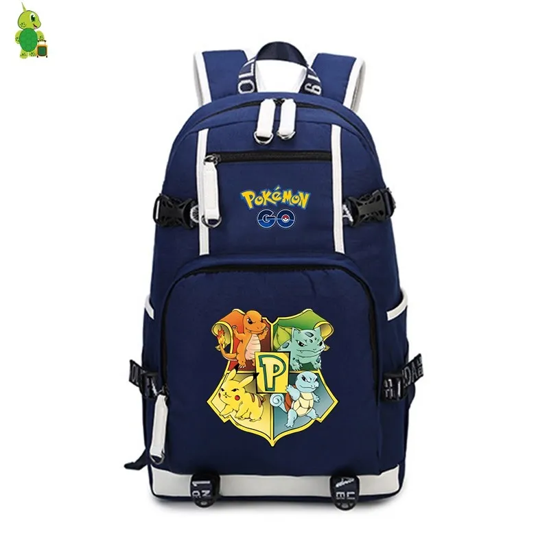 Mochila Pokemon Go Рюкзак Школьные сумки для подростков девочек мальчиков большие дорожные сумки на плечо женский мужской рюкзак для ноутбука рюкзак