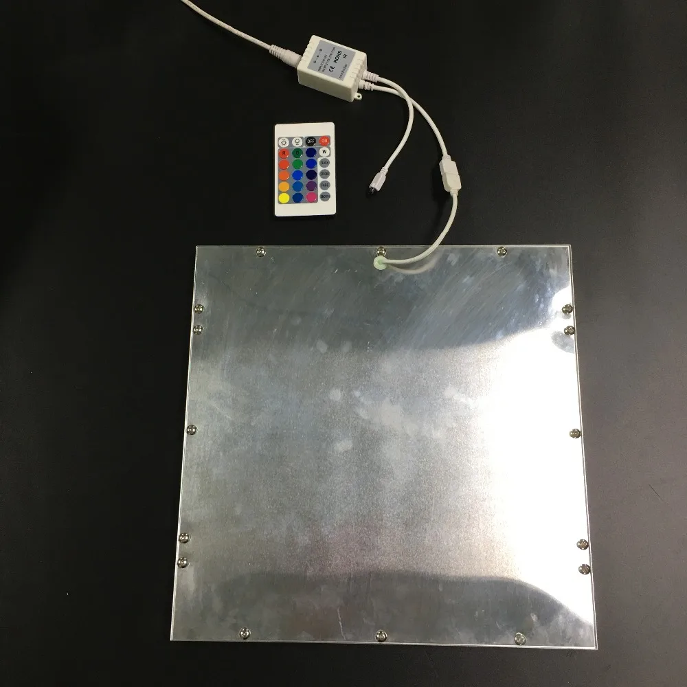 Painel de Led 12mm com Controle Anos de Garantia Rgb e Regulável Frete Grátis Pequeno Rgb e ultra Fino Remoto Controlador 3 300x300mm 5 Cheap Luzes do painel de LED