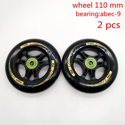 2 pcs usd 12.9 Диаметр колеса скутера 110 мм толщина 24 мм ABEC-9 - Цвет: 2 pcs usd 12.9