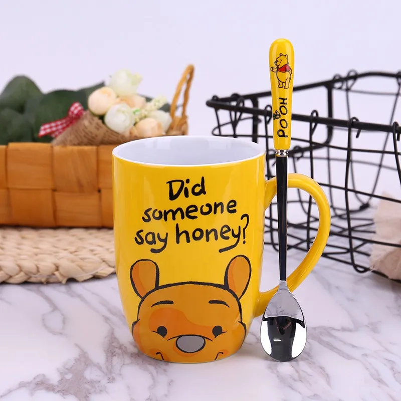 350 ml мультфильм Минни кружка Cute bear в форме шариковой ручки молочные чашки Прекрасный Микки чашка для завтрака для детей Рождественский