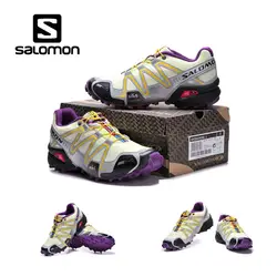 Лидер продаж Salomon speed Cross III Женская обувь ретро дышащие кроссовки Женская спортивная обувь кроссовки скидка распродажа