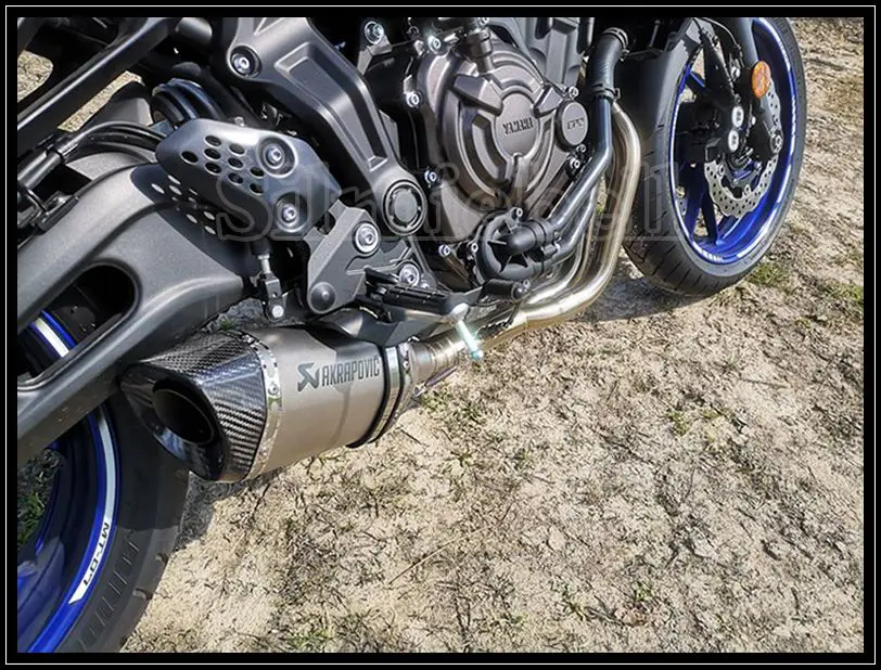Akrapovic мотоцикл глушитель Escape полная система и труба для Yamaha MT 07 FZ07 FZ Tracer (2014 2018) XSR700
