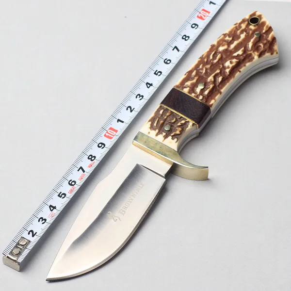 

New Browning Hunting Knife Fixed 5CR17MOV Blade Knife Survival Knifes Tactical Camping Knives Outdoor Tools KN233