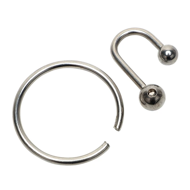 IKOKY – anneau pour pénis, dispositif de chasteté masculin, dilatateur urétral, anneaux avec anneau de tête, perles sonores de cathéter en acier inoxydable 4
