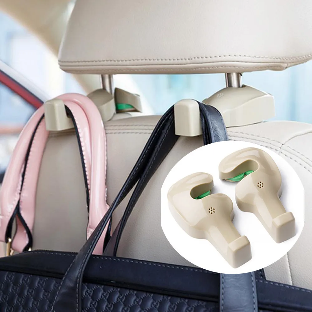 2pcs Car Seat Chair Hanging Hooks Portable Seat Hook Hanger Purse Bag