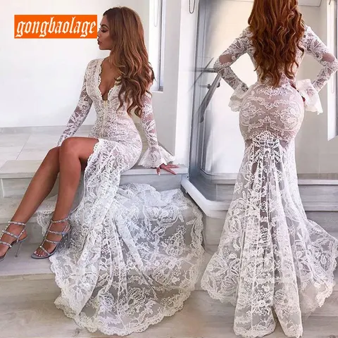 Women Mermaid Long Evening Dresses