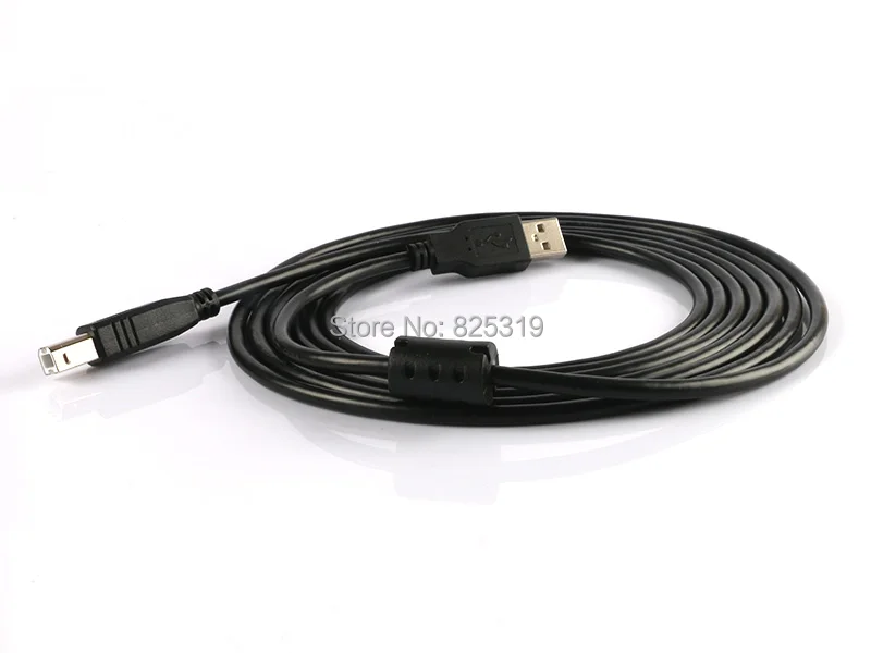 for 1.5M USB 2.0 Print Printer Wire Extension Cable Black A To B Male M