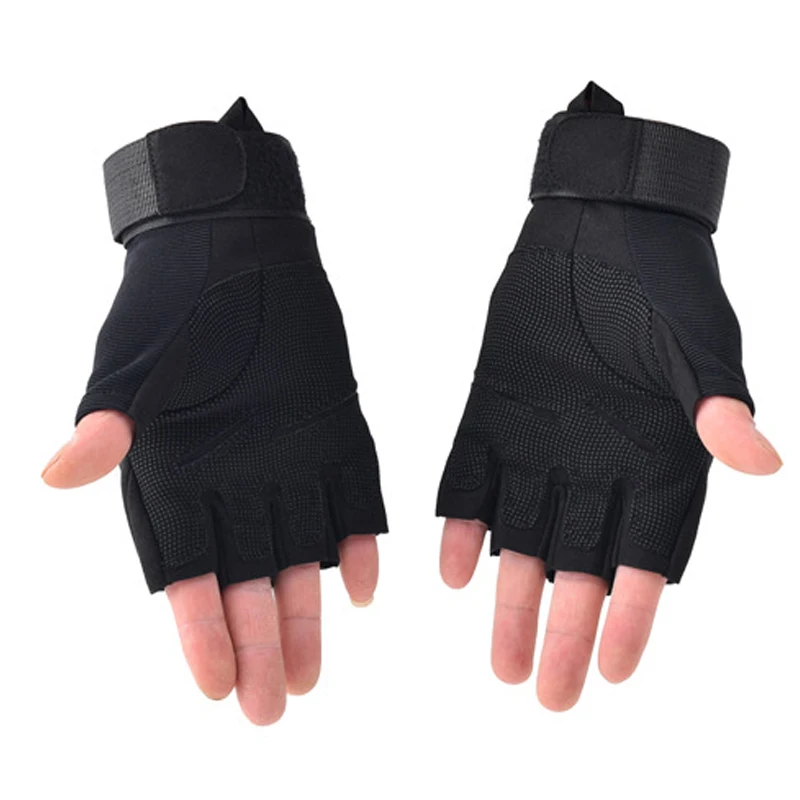 Военный Жесткий костяшки защитные перчатки тактические перчатки для Открытый Охота Airsoft половина пальцев дышащие Перчатки Походные