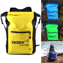 25л Открытый водонепроницаемый речной треккинг мешок ПВХ сухой мешок складной мешок большой емкости для плавания Рафтинг Спорт Каякинг дорожная сумка