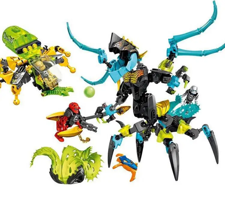 

10588 hero factory 6 star soldier bulk drill machine crystal beast vs bulk/ breez flea building block Bricks Toy
