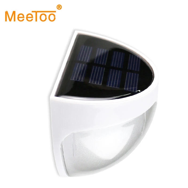 

MeeToo Outdoor Lighting High Bright LED Solar Wall Lamps Light Waterproof Solar Lamp With Light Control For Yard Home Decoration