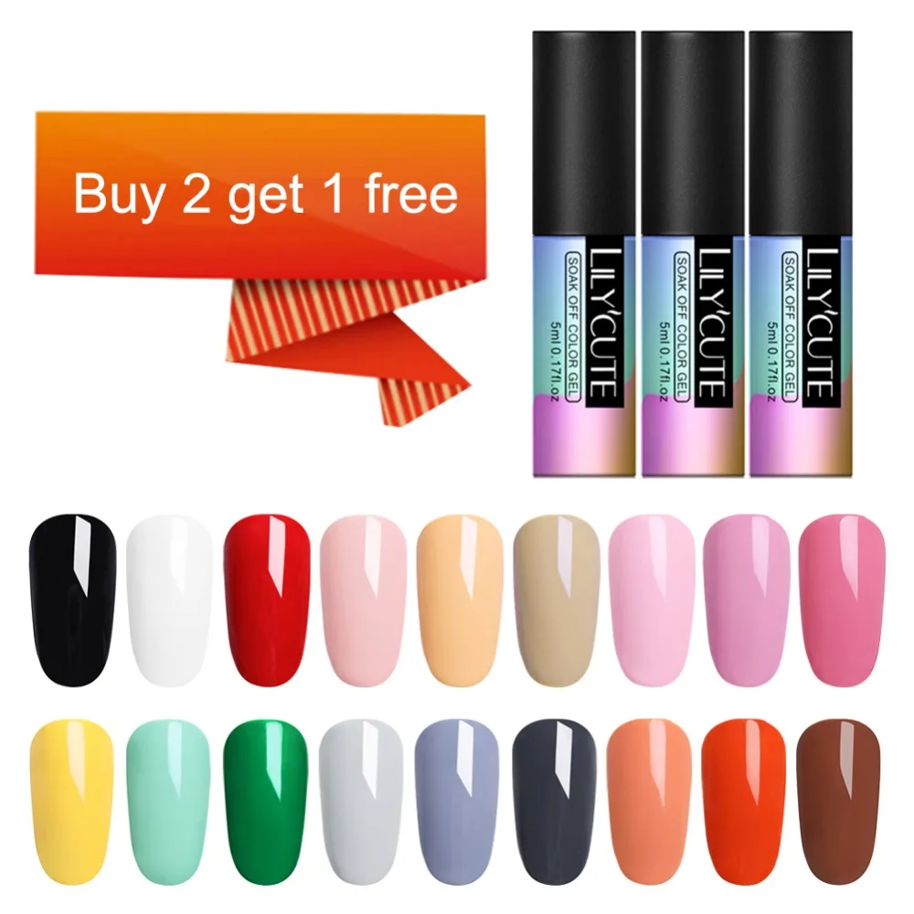 Loveforpeaches Acheter Lilycute 3 Pcs Lot Pur Nu Uv Nail