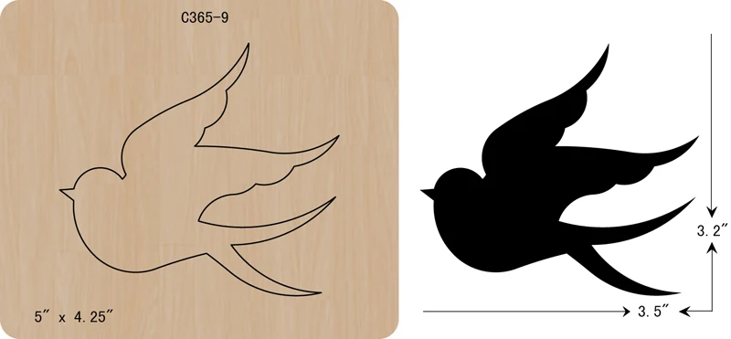 

New bird Wooden die Scrapbooking C-365-9 Cutting Dies