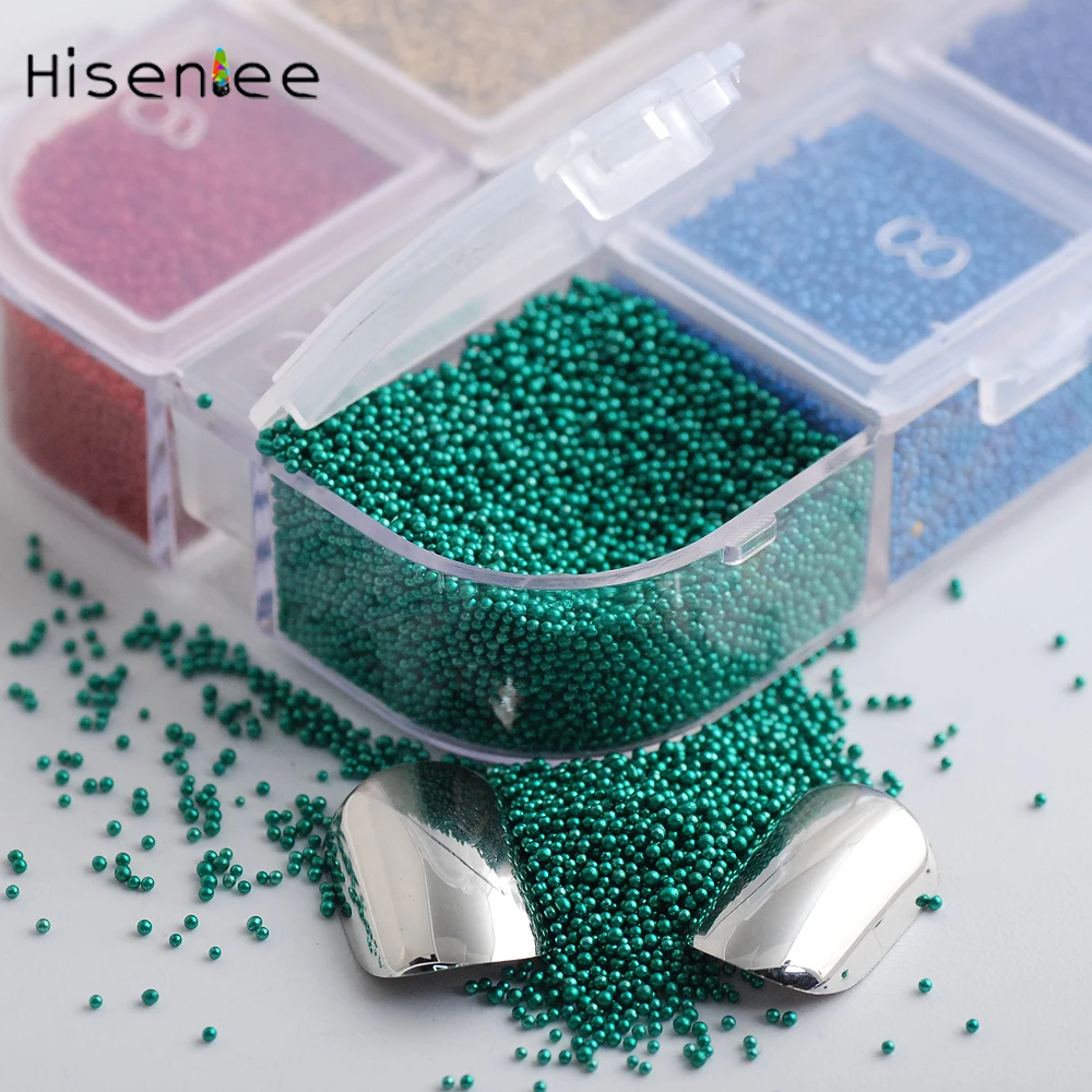 

2018 New Professional Mini Glitter Bubble Caviar Beads Nail Art Acrylic Acid Ultraviolet Rays Gel Steel Ball Studs Nail Art