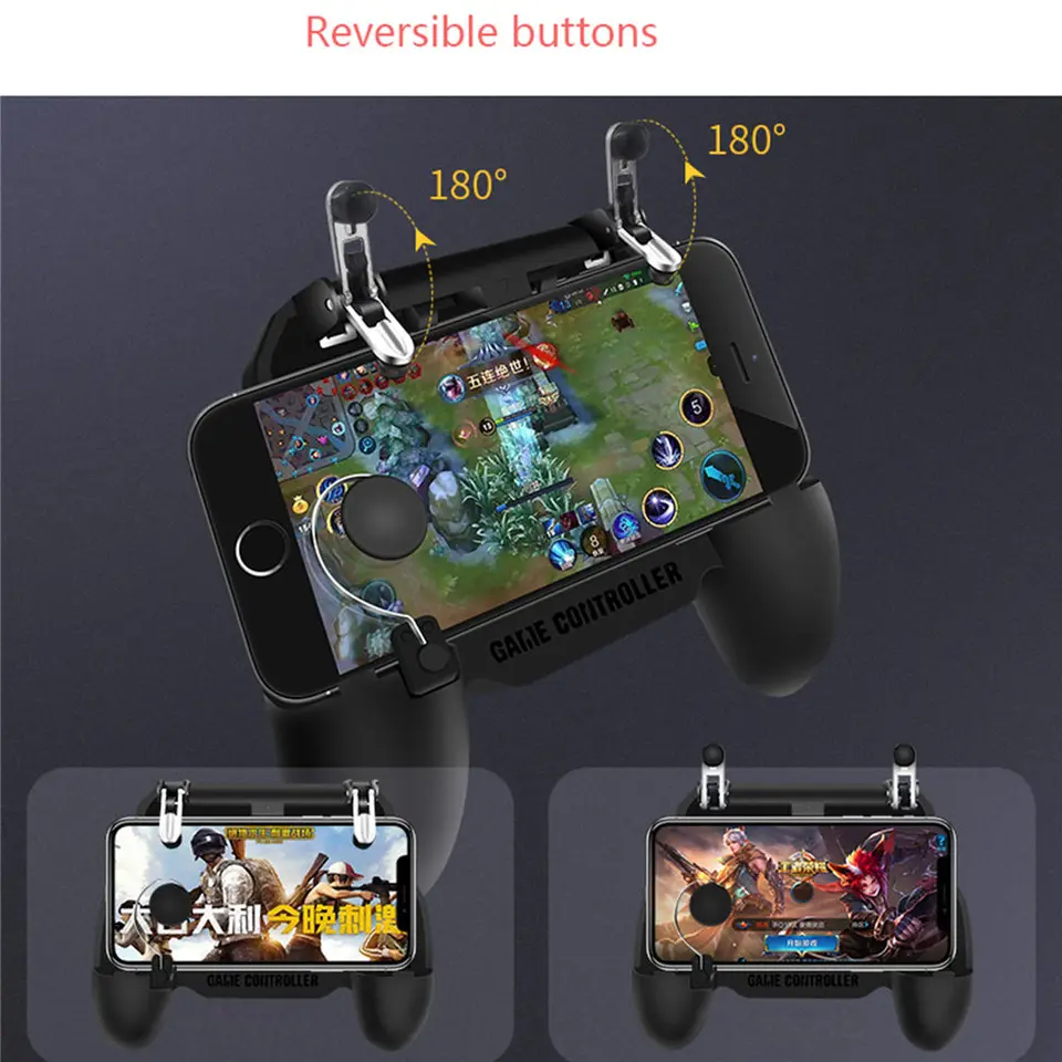 Us 10 7 21 Off Mobile Game Joystick Controller Gamepad Free Fire Button Shooter For Mobile Legends Pubg L1r1 Trigger Console Game
