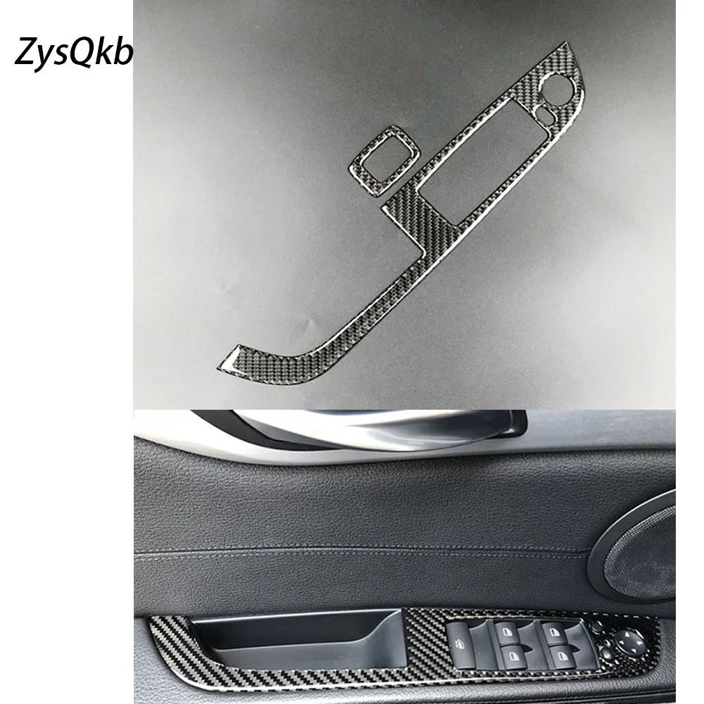 

Carbon Fiber Car Window Lifter Control Decor Frame Cover Car Styling Decoration Sticker 2009-2015 LHD Accessories For bmw z4 e89