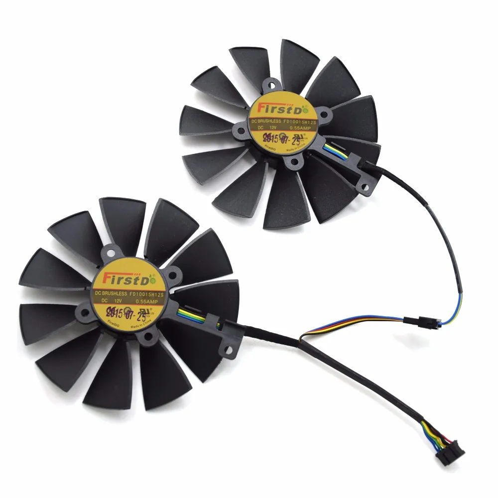 Кулер Firstdo FD10015H12S 95 мм 0 55a 4PIN 5Pin для ASUS GTX 970 980 TI R9 380 Strix видеокарта кулер