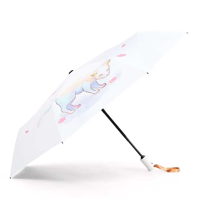 Автоматический зонт от дождя женский складной зонт от солнца Детский женский солнечный и дождливый Зонт ветрозащитный зонт Анти-УФ зонтик Mujer