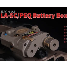 Чехол для аккумулятора Element Airsoft EX403 PEQ15 LA-5C UHP без функции для аккумуляторной коробки 20 мм Rail PEQ15(манекен