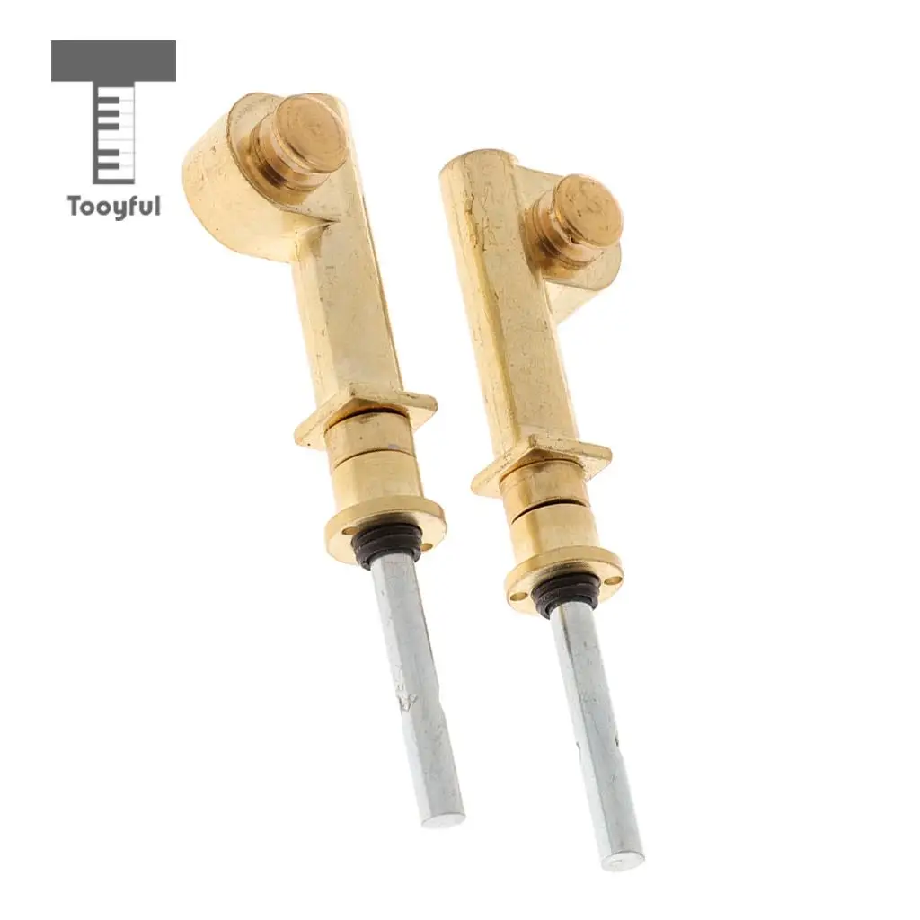 Tooyful Durable 2 Pieces Copper Vortex Erhu Axis Shaft Mechanical Axis String Instrument DIY Parts 9cm